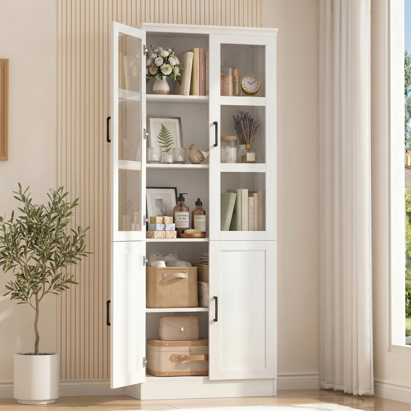 Bibliothèque 79,7 "de hauteur, RETRO WHITE