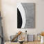 «Black & White Abstract II», reproduction sur toile tendue-2009090102