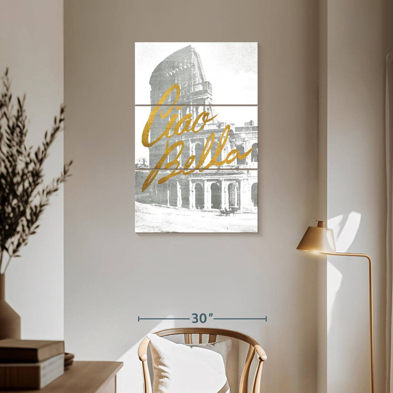 Tergel Gilded Rome, 57" H x 36" W