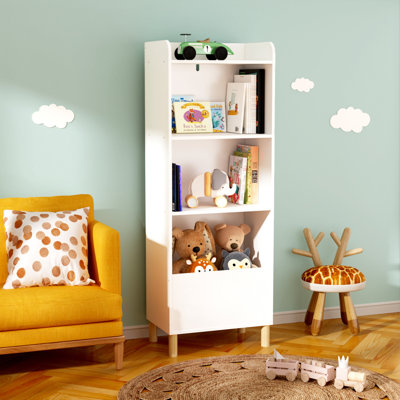 4-Tier Bookcase, Bookshelf Toy Storage Cabinet Organizer by George Oliver