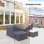 Huang Wicker Rattan Outdoor Patio Conversation Set Cover