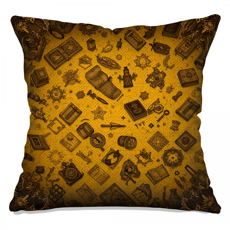 Coussins décoratifs Steampunk Collage Illustration, 20 x 20 pouces
