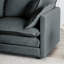 Repose-pieds gris en chenille avec coussin moelleux - La conception confortable Relax In Style améliore la détente