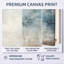 «Beige Blue Ocean Storm I», reproduction d'art sur toile, formes abstraites-97043897-97043901