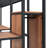 Black Metal-Mdf  Loft Bed W/ Desk & 3-Tier Ladder Storage Twin-86728047-86728046
