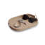 Saddle Leather Oval Tray In Stainless Steel
