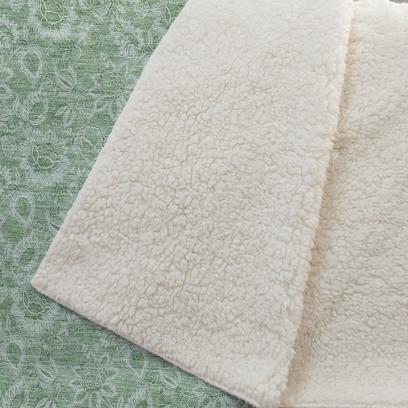 Jeté floral Sherpa ASB662 Addison, Vert