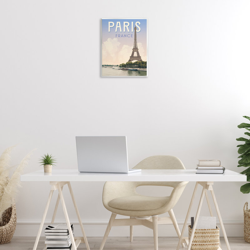 Plaque murale Paris Tower Landmark, design par Victoria Barnes