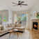 132.1cm 5 - Blade LED Ceiling Fan with Remote Control and Light Kit Included