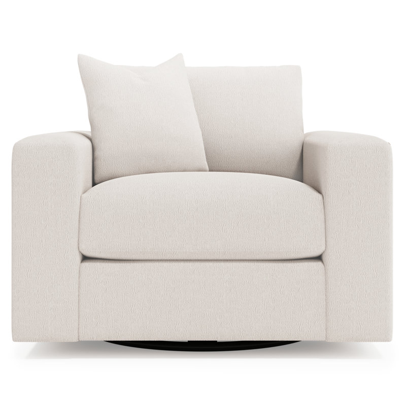 Vaughn Fabric Swivel Chair - Custom, Ecru 5548-100