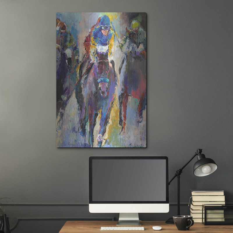 «Jockeys» par Richard Wallich, H 36 po x l 24 po