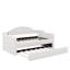 Lit de jour simple capitonné en velours avec couchette et ports de charge USB et Type-C-114355614