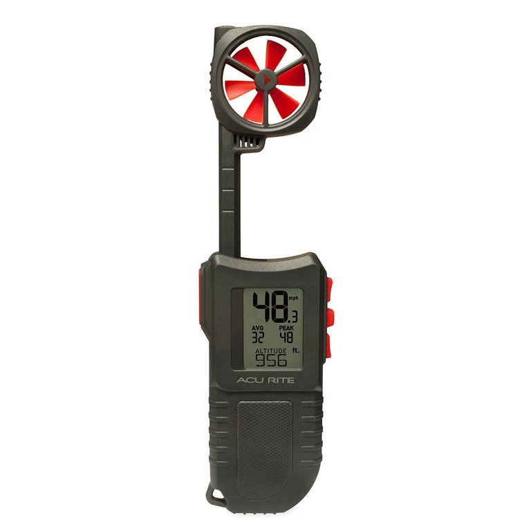 Outdoor Thermometer & Hygrometer + Wind Chill/Heat Index, 13.25-In