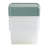 Wham Clip 5x 9L Square Plastic Storage Boxes with Secure Clip Lock Lids. L:29 x W:29 x H:15.5cm Clear/Green Milieu/Stone-107097844