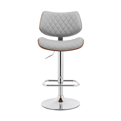 Chaise de bar pivotante en similicuir et fer 45 po