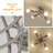 Charmes Modern Sputnik Semi Flush Mount Ceiling Light Fixture, Industrial Kitchen Light Fixtures Ceiling Mount, 4-Light Dining Room Light Fixture for Bedroom-1856477895