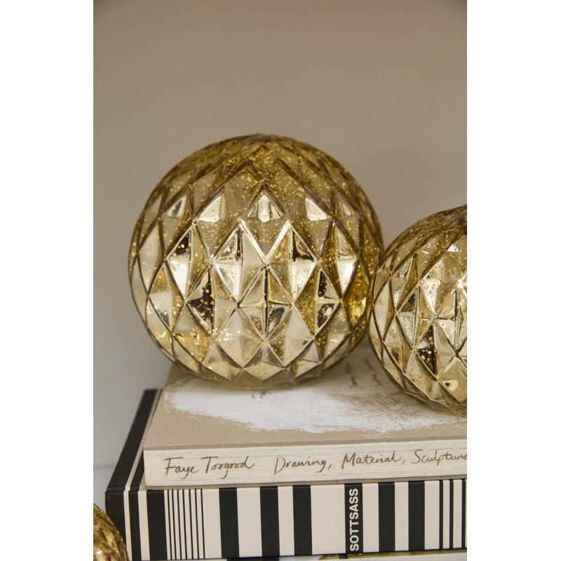 Golden LED Globe 7.5"