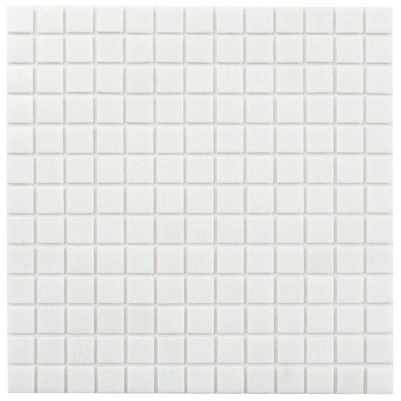 Carreau de mosaïque pour mur et plancher en verre 0,8 po x 0,8 po Dune, Bleu pacifique