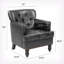 Fauteuil club rembourré en tissu Living Leisure