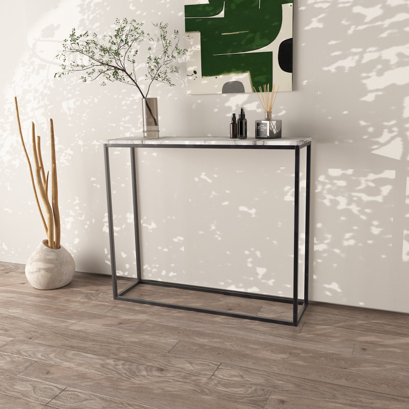 Forelli 41.33'' Console Table, Dark Gray