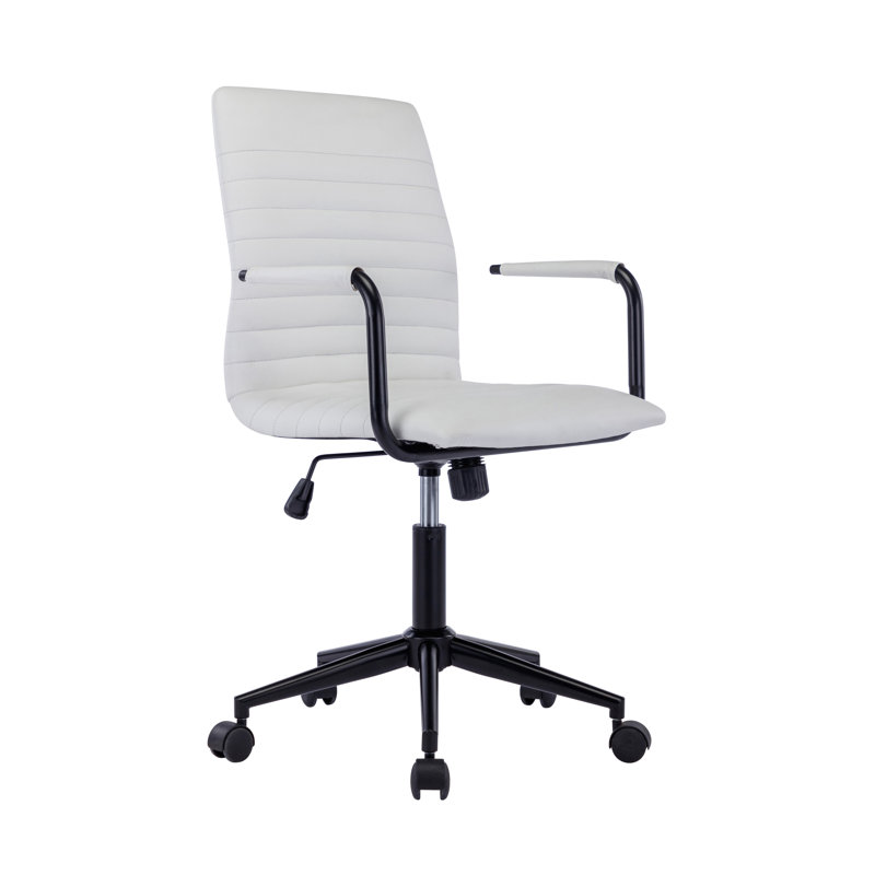 Chaise de bureau Eithel, Blanc