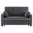 64.8" Full Square Arm Tufted Back Convertible Sleeper Sofa with Cushions and Cup Holder-273907281