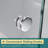 54"W x 72"H Double Sliding Shower Door With 1/4'' Clear Tempered Glass-101837366