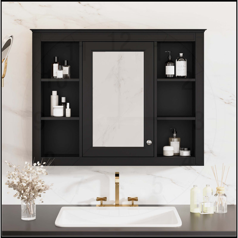 Armoire de salle de bain murale moderne avec rangement polyvalent et design élégant