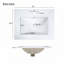 Meuble-lavabo de salle de bain avec lavabo en céramique avec 2 portes et 1 tiroir-218369265
