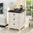 18" Farmhouse Night Stand with 3 Drawers-131326331