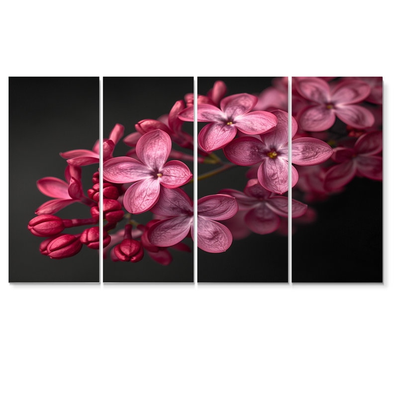 Caughfield - Lilas, ensemble d'art mural sur toile, H 32 po x l 64 po