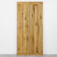Favian Double Bi-Folding System Solid Oak Barn Door-1306324313