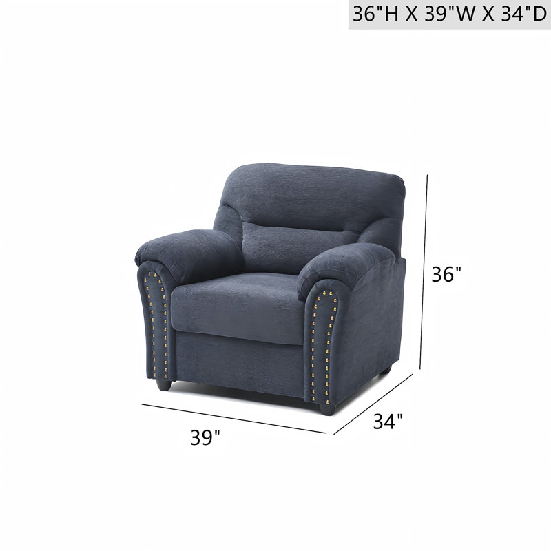 Chaise Hamilton G00550A-C - bleu, Bleu