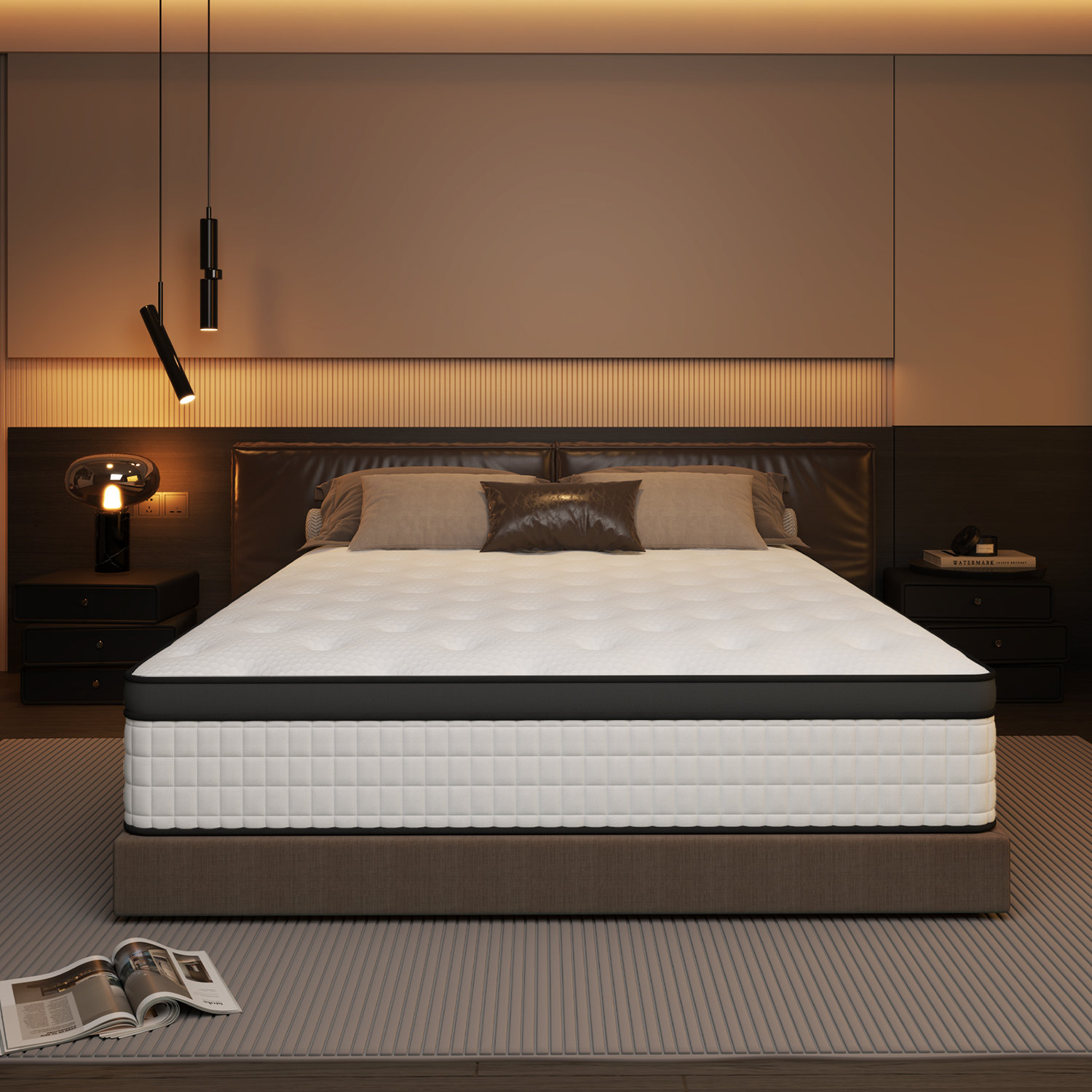 Rattrix Pocket Spring Mattress Hybrid Gel Memory Foam & Reviews ...