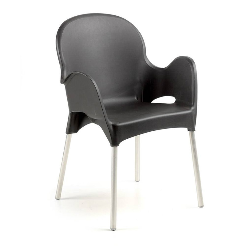 Auda Upholstered Armchair with Footstool