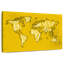 Carte du monde jaune Aliaz-107687429