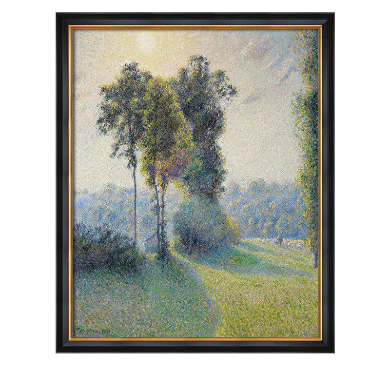 «Landscape at Saint-Charles» par Camille Pissarro, Worldly Famous Classic, estampe numérique, H 24 po x l 20 po x P 0,75 po