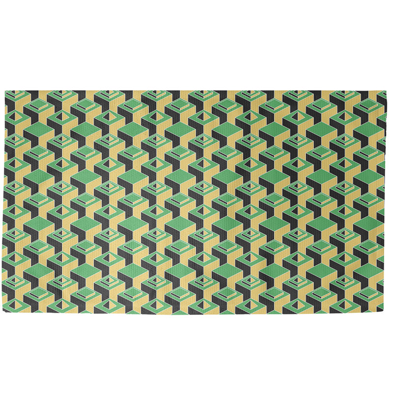 Jordao Geometric Indoor Rug, Rectangle 5' x 7'
