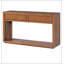 Console de 55 po, table d'entrée en bois rustique avec tiroirs de rangement et tablette ouverte, table de canapé élégante pour le couloir et le salon-1122329784
