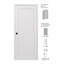 Porte intérieure standard préfinie en bois massif manufacturé 1 panneau Shaker-94384057-94384063-94591425