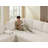Pull-Out Sofa With Storage Chaise, Upholstered Couch With Console-478435183