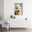«Bathroom Bunny», art mural abstrait romantique moderne-129024886