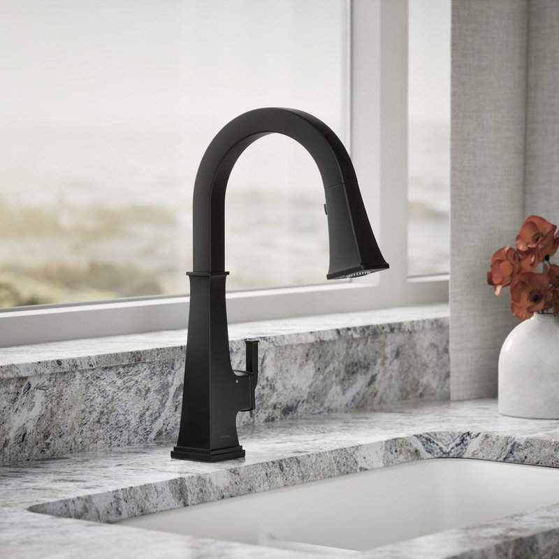 Riff Touchless Pull-Down Kitchen Sink Faucet, Matte Black