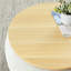 Repose-pieds rond avec rangement, fonction 2 en 1, table de bout avec repose-pieds-2003527700