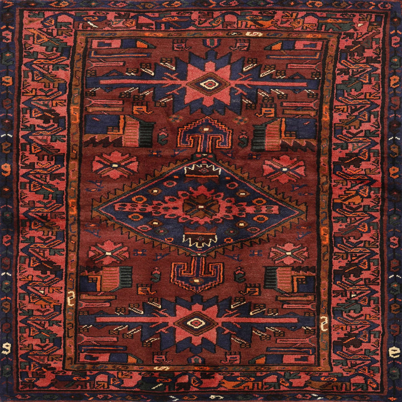 Hagert Southwestern Indoor Rug, Square 5'