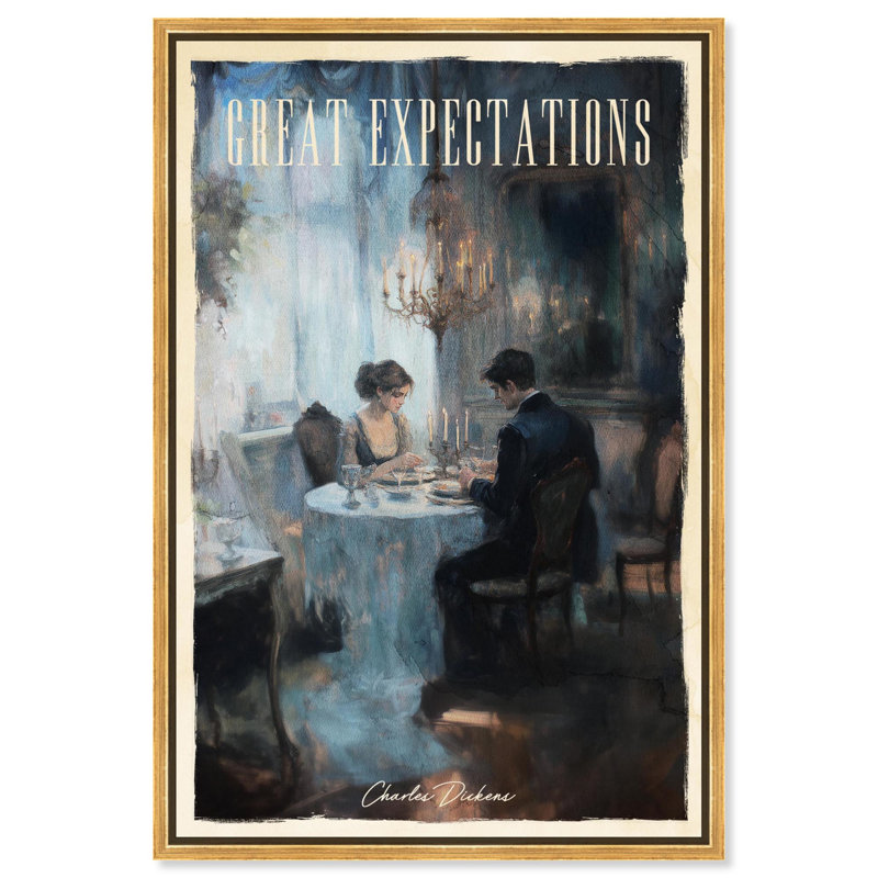«Great Expectations» sur toile par Art Remedy, Cadre doré, H 55 po x l 37 po