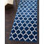 Tapis géométrique bleu foncé / ivoire Ruri-1526716393