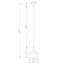 Luminaire suspendu conique 1 lumière Deckard