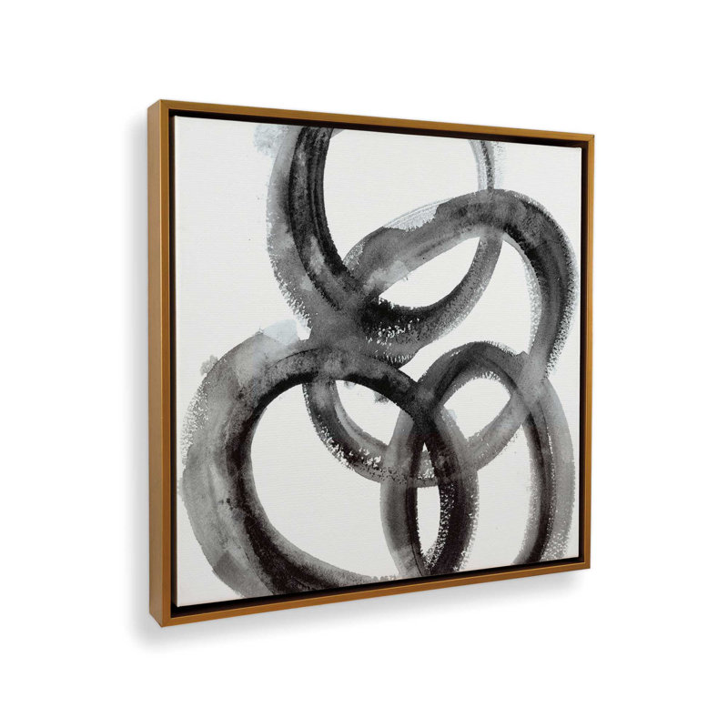 Impression sur toile dans un cadre entrelacé, Or poli, H 12,75 po x l 12,75 po