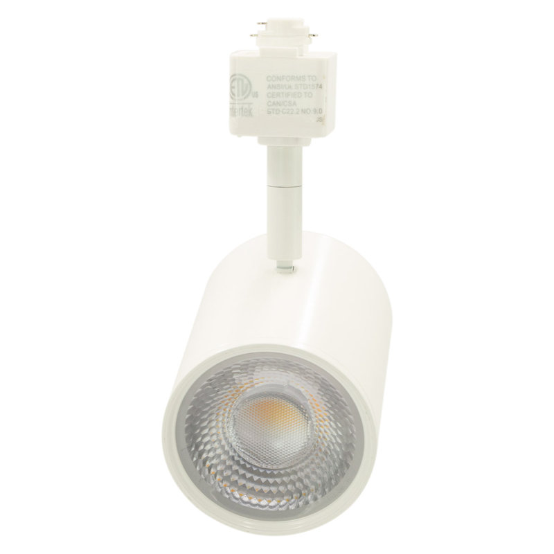 LED Adjustable Track Head, 6" H x 3" W x 4" D, White